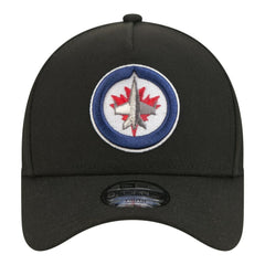 Winnipeg Jets New Era Youth 9FORTY A-Frame Adjustable Hat Black