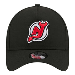 New Jersey Devils New Era Youth 9FORTY A-Frame Adjustable Hat Black