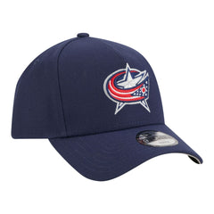 Columbus Blue Jackets New Era Youth 9FORTY A-Frame Adjustable Hat Navy