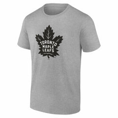 Toronto Maple Leafs Big & Tall Personalized Name & Number Monochrome T-Shirt Gray
