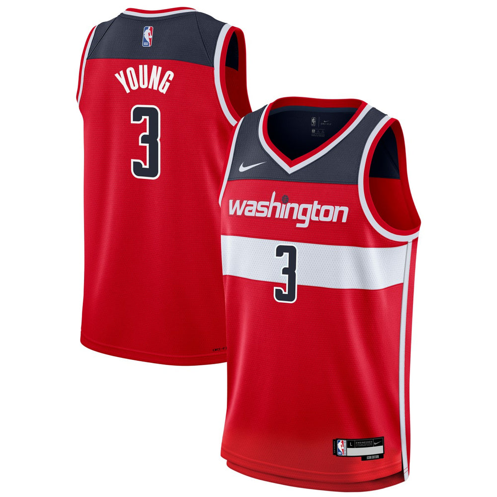 Trae Young Washington Wizards Youth Swingman Jersey - Icon Edition - Red | Nike for sale
