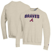 Atlanta Braves Champion Eco Powerblend Sweatshirt - Oatmeal