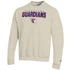 Cleveland Guardians Champion Eco Powerblend Sweatshirt - Oatmeal