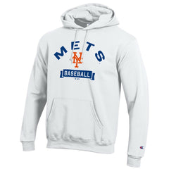 New York Mets Champion Eco Powerblend Hoodie - White