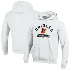 Baltimore Orioles Champion Eco Powerblend Hoodie - White