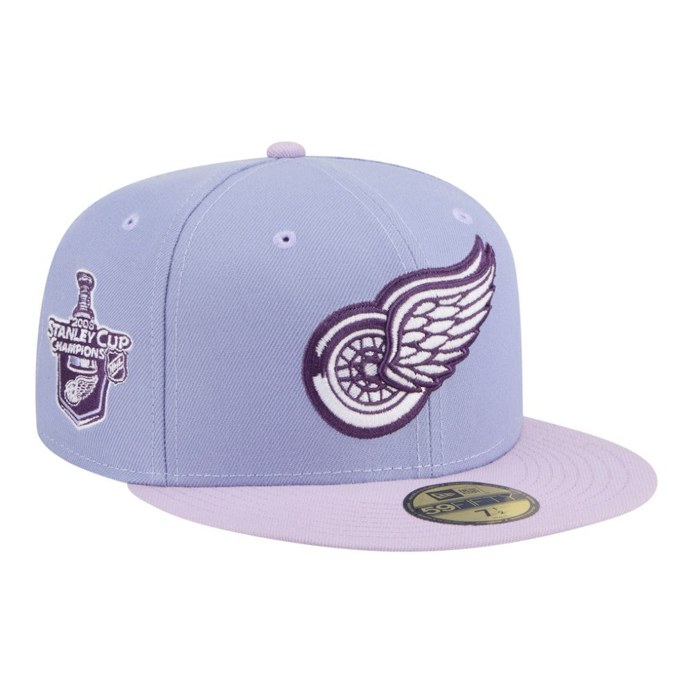 Detroit Red Wings New Era Lavender Bloom 59FIFTY Fitted Hat Light Purple/Purple