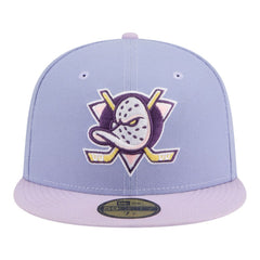 Anaheim Ducks New Era Lavender Bloom 59FIFTY Fitted Hat Light Purple/Purple