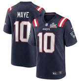Drake Maye New England Patriots Super Bowl LX Patch Game Jersey - Navy | Nike online