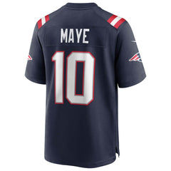 Drake Maye New England Patriots Super Bowl LX Patch Game Jersey - Navy | Nike online