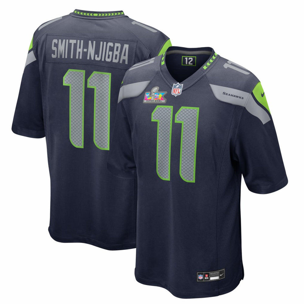 Jaxon Smith-Njigba Seattle Seahawks Super Bowl LX Patch Game Jersey - College Navy | Nike sale