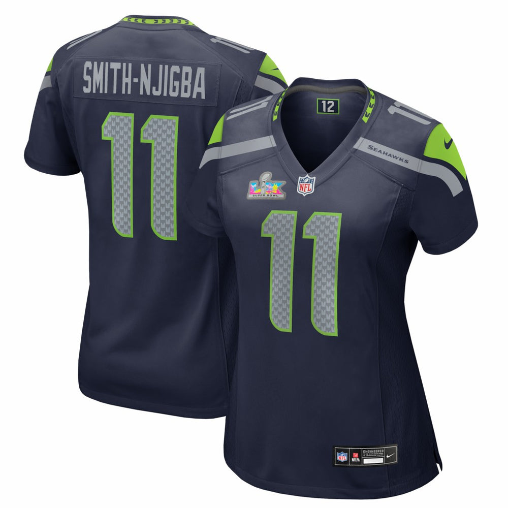 Jaxon Smith-Njigba Seattle Seahawks Women's Super Bowl LX Patch Game Jersey - College Navy | Nike outlet