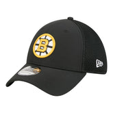 Boston Bruins New Era Logo 39THIRTY Flex Hat Black
