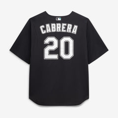 Miguel Cabrera Miami Marlins Big & Tall Cooperstown Mesh Batting Practice Jersey - Black | Mitchell & Ness