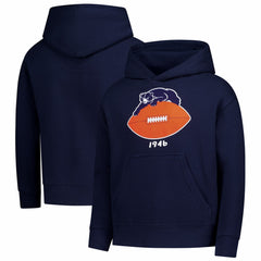 Chicago Bears Youth Retro Logo Hoodie - Navy sale