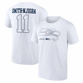 Jaxon Smith-Njigba Seattle Seahawks Tonal Name & Number T-Shirt - White for sale