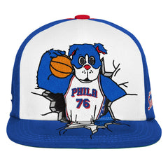 Philadelphia 76ers Youth Mascot Snapback Hat - Royal | Mitchell & Ness on sale