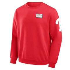 Philadelphia Phillies Darius Rucker Collection Washed Crew Neck Pullover Sweatshirt - Red