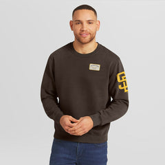 San Diego Padres Darius Rucker Collection Washed Crew Neck Pullover Sweatshirt - Brown