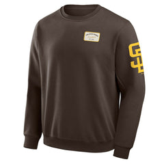 San Diego Padres Darius Rucker Collection Washed Crew Neck Pullover Sweatshirt - Brown