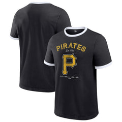 Pittsburgh Pirates Darius Rucker Collection Washed Ringer T-Shirt - Black