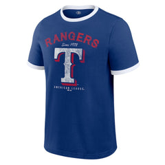 Texas Rangers Darius Rucker Collection Washed Ringer T-Shirt - Royal