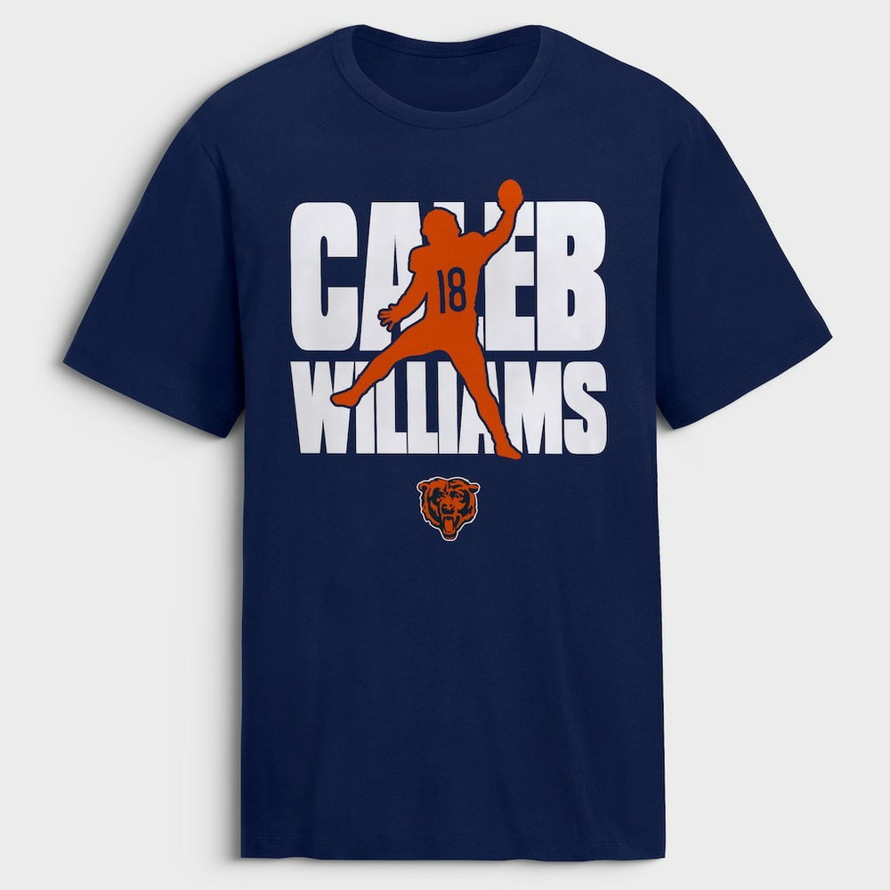 Caleb Williams Chicago Bears Silo T-Shirt - Navy sale