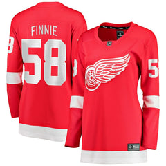 Emmitt Finnie Detroit Red Wings Fanatics Women's Home Breakaway Jersey Red