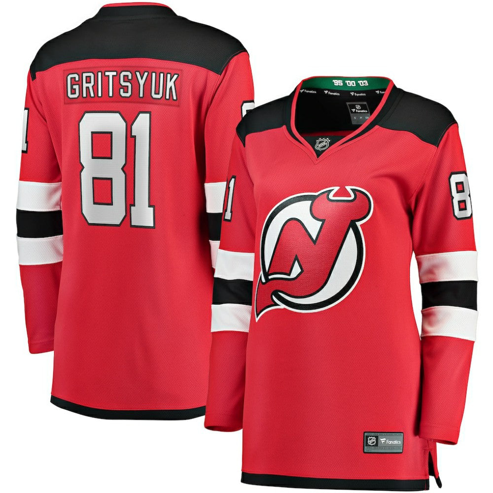 Arseny Gritsyuk New Jersey Devils Fanatics Women's Home Breakaway Jersey Red
