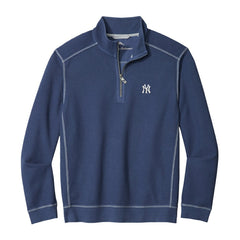 New York Yankees Tommy Bahama Montego Bay Half-Zip Sweatshirt - Navy