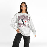Houston Texans Gameday Couture Women's Whiteout Oversized Premium Fleece Sweatshirt - Arctic Camo sale