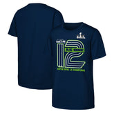 Seattle Seahawks Youth Super Bowl LX Champions Hometown Collection T-Shirt - College Navy for sale