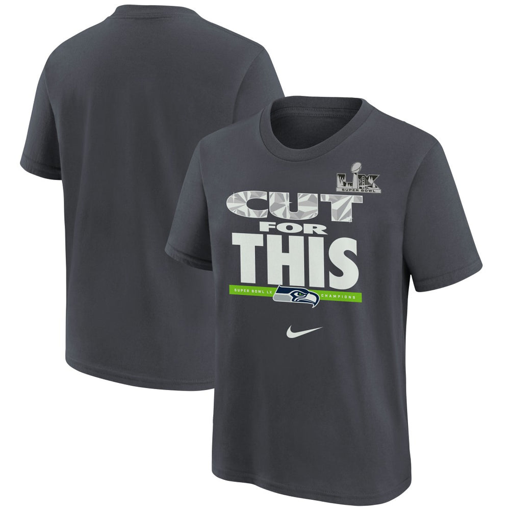 Seattle Seahawks Youth Super Bowl LX Champions Parade T-Shirt - Charcoal | Nike cheap