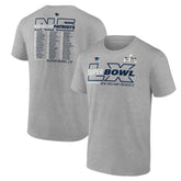 New England Patriots Super Bowl LX Big & Tall Roster T-Shirt - Heather Gray cheap