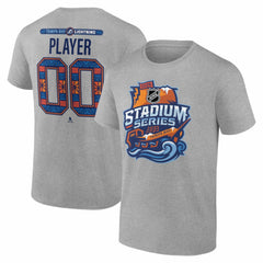 Tampa Bay Lightning 2026 NHL Stadium Series Personalized Name & Number T-Shirt Gray
