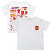 Spain National Team Vive La Fete Youth Impressions Artwork T-Shirt - White online