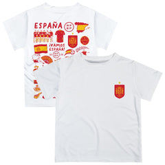 Spain National Team Vive La Fete Youth Impressions Artwork T-Shirt - White online