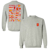 Spain National Team Vive La Fete Women's Impressions Artwork Sweatshirt - Gray shop