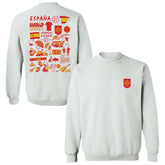 Spain National Team Vive La Fete Women's Impressions Artwork Sweatshirt - White online
