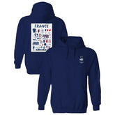 France National Team Vive La Fete Women's Impressions Artwork Hoodie - Navy cheap
