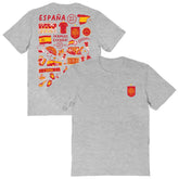 Spain National Team Vive La Fete Women's Impressions Artwork Fitted T-Shirt - Gray online