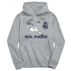 Real Madrid Vive La Fete Youth Chilena Style Hoodie - Gray discount