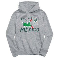 Mexico National Team Vive La Fete Youth Chilena Style Hoodie - Gray online