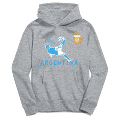 Argentina National Team Vive La Fete Youth Chilena Style Hoodie - Gray on sale