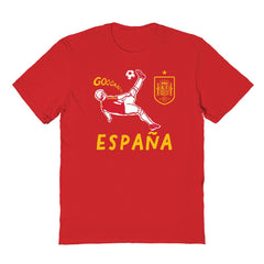 Spain National Team Vive La Fete Youth Chilena Style T-Shirt - Red discount