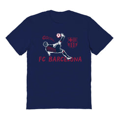 Barcelona Vive La Fete Youth Chilena Style T-Shirt - Navy discount