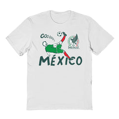 Mexico National Team Vive La Fete Youth Chilena Style T-Shirt - White on sale