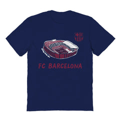 Barcelona Vive La Fete Youth Chilena Style T-Shirt - Navy outlet