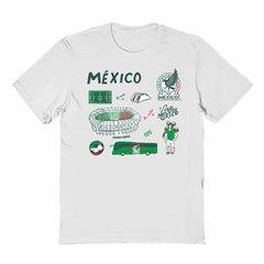 Mexico National Team Vive La Fete Youth Impressions Icons T-Shirt - White shop