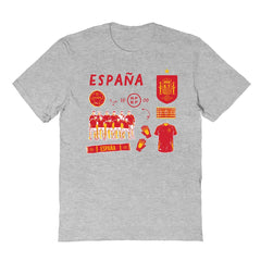 Spain National Team Vive La Fete Youth Impressions Icons T-Shirt - Gray outlet