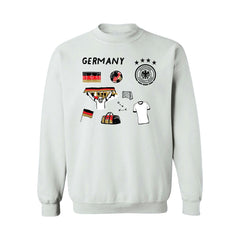 Germany National Team Vive La Fete Women's Impressions Icons Sweatshirt - White for sale